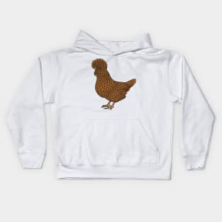 Chamois polish chicken cartoon illustration Kids Hoodie